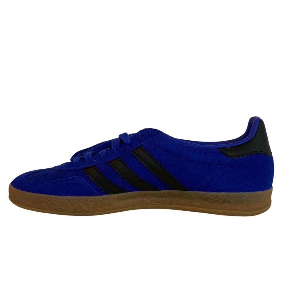 Adidas Gazelle Mens Royal Blue Black Gum Suede Low Top Sneakers Trainers 11 NEW - Picture 8 of 9